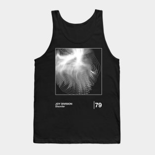 Disorder / Minimalist Style Graphic Design Tank Top